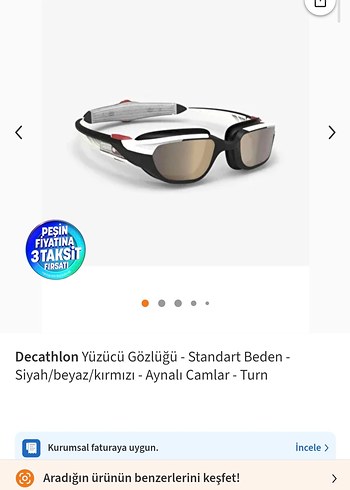 Decathlon Nabaji yüzücü gözlüğü - Görsel 8