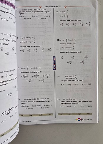 Apotemi trigonometri ve limit fasikülü - Görsel 5