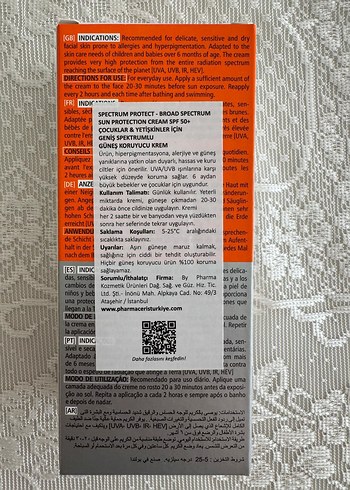 Pharmaceris Geniş Spektrumlu SPF 50+ Güneş Kremi - Görsel 5