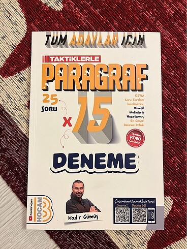 Paragraf benim hocam