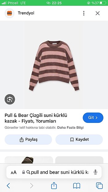 m Beden SUNİ KÜRKLÜ KAZAK
