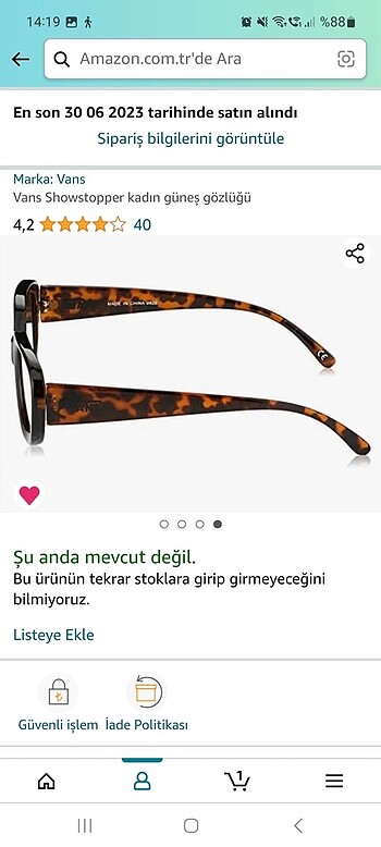 Vans Vans gözlük