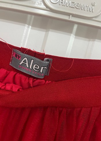 Kırmızı Pilili Uzun Bohem Etek - Görsel 3