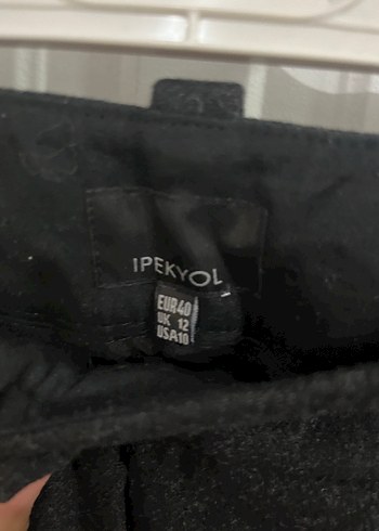 Siyah Beli Kemerli Kadın Kumaş Pantolon - Görsel 5