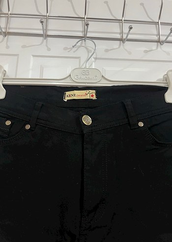 Siyah Kadın Regular Fit Denim Pantolon - Görsel 2