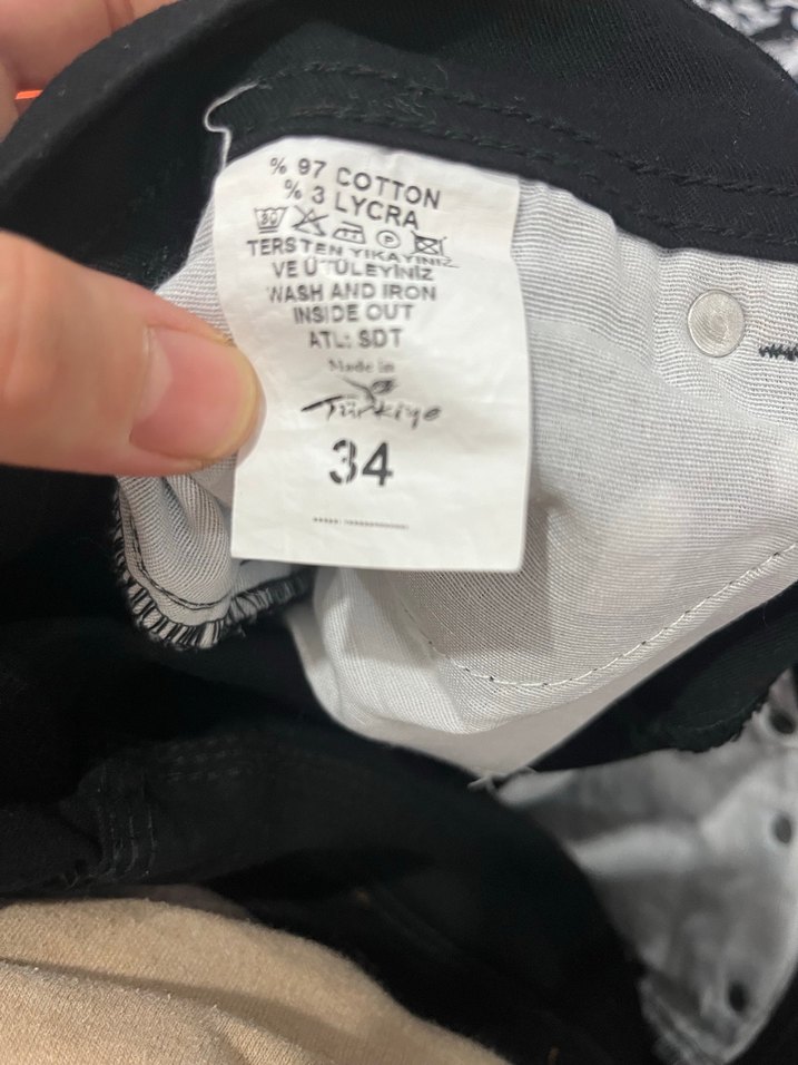 Siyah Kadın Regular Fit Denim Pantolon - Görsel 5