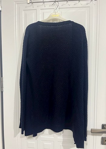 Kadın Mavi Triko Hırka - Görsel 3