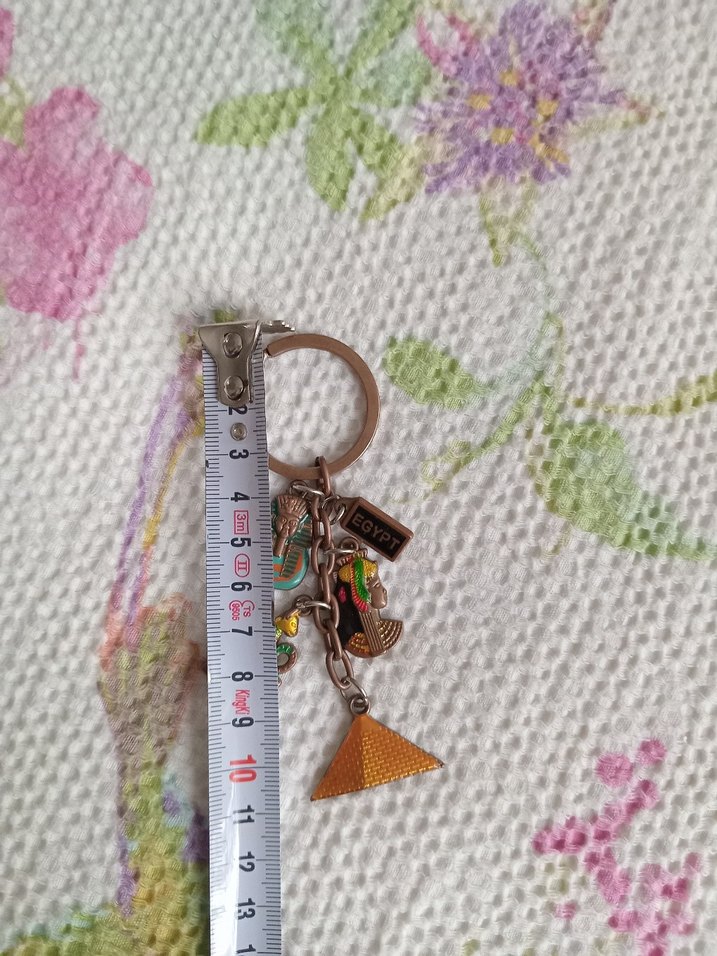 Bohem Zincirli Renkli Mısır Temalı Anahtarlık - Görsel 5
