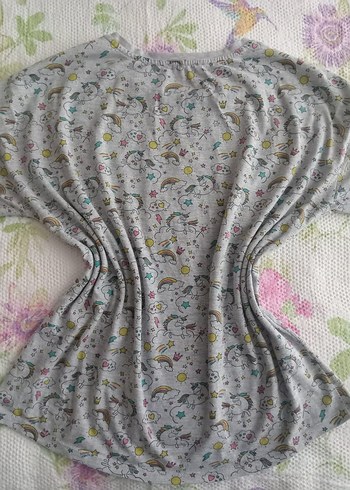 Gri Baskılı Kısa Kollu Tişört - Görsel 2