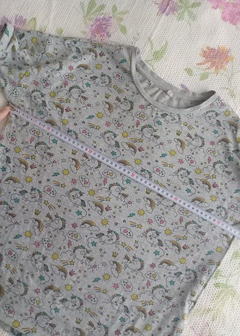 Gri Baskılı Kısa Kollu Tişört - Görsel 5