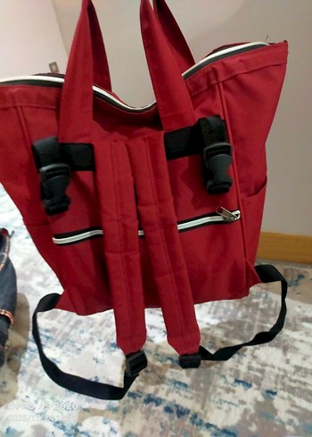 Bordo Desenli Bebek Çantası - Görsel 2