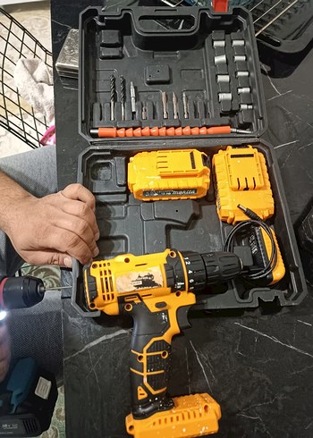 Sarı Kablosuz Matkap Seti - Görsel 2