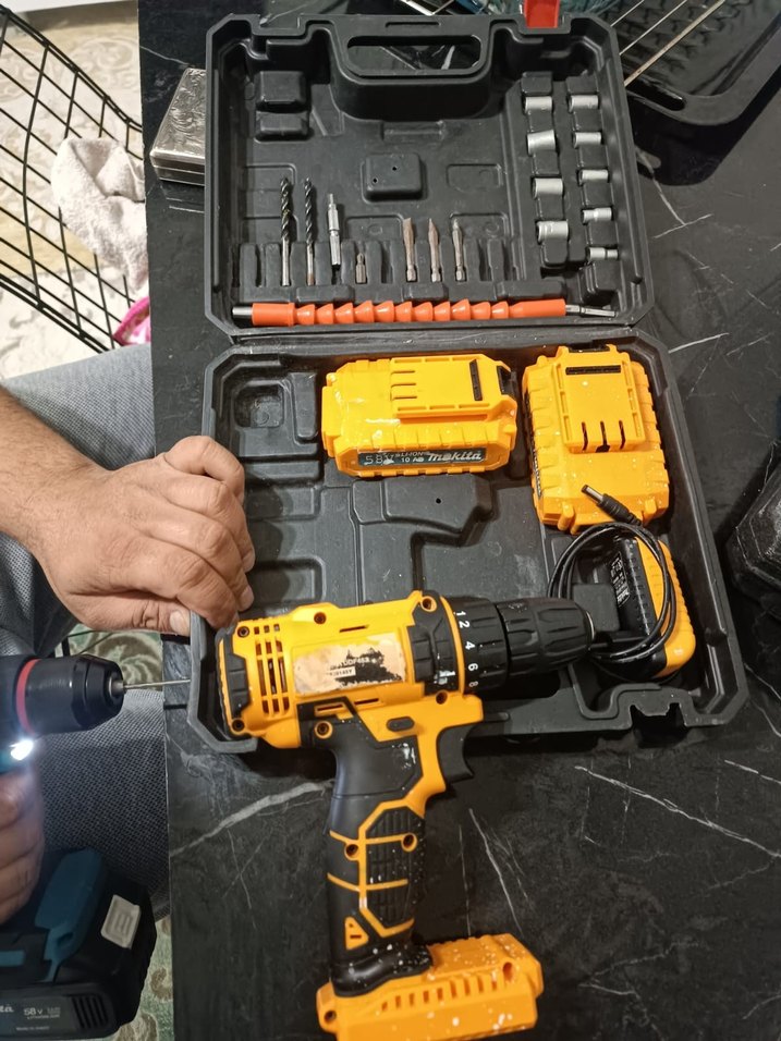 Sarı Kablosuz Matkap Seti - Görsel 2