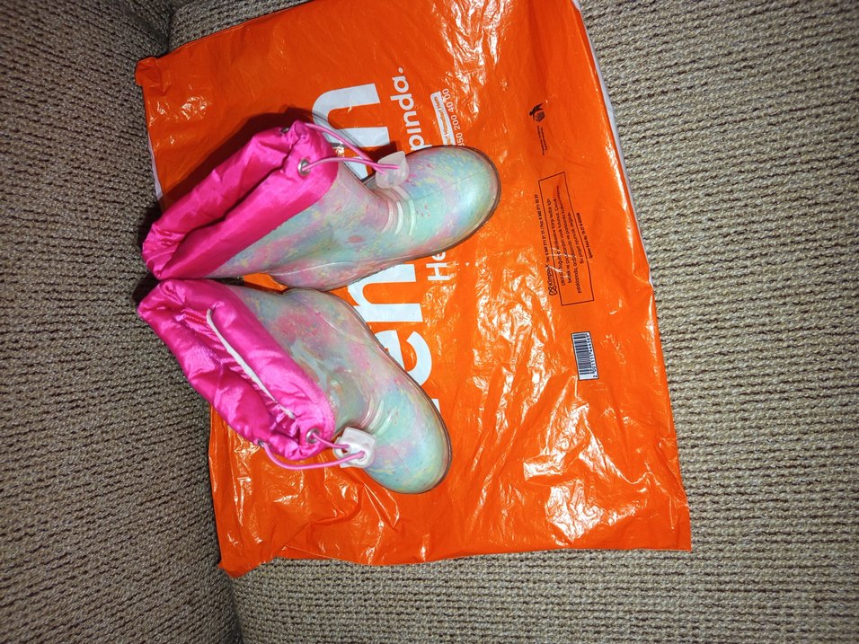 Renkli Tie-Dye Desenli Kız Yağmur Çizmesi - Görsel 4