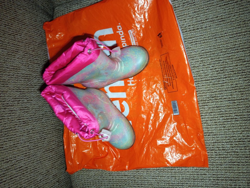 Renkli Tie-Dye Desenli Kız Yağmur Çizmesi - Görsel 3