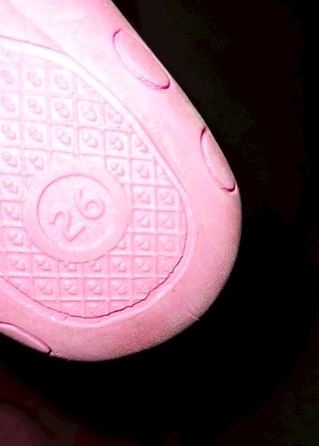 Kız Çocuk Pembe Kaydırmaz Terlikler ev pufu - Görsel 5