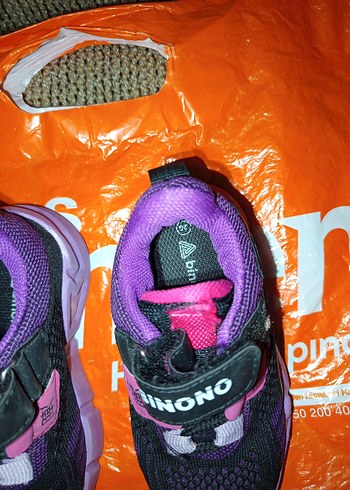 Mor Renkli Kız Çocuk Spor Ayakkabı - Görsel 3