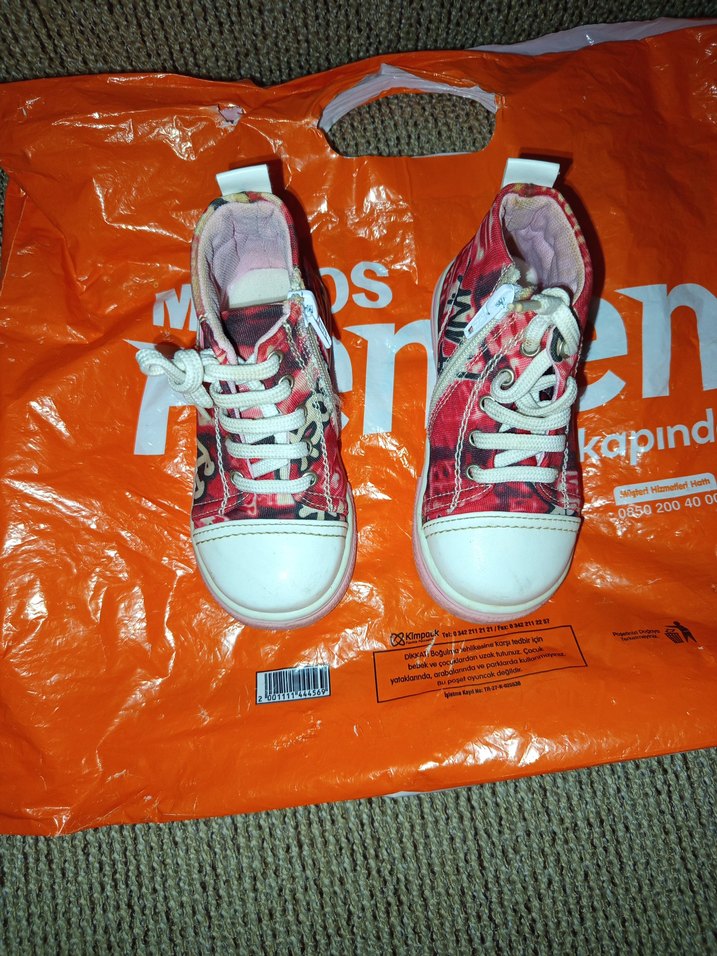 Kız Çocuk Renkli Fermuarlı Spor Ayakkabı - Görsel 2