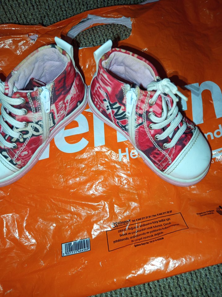 Kız Çocuk Renkli Fermuarlı Spor Ayakkabı - Görsel 4