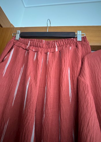 Diğer Erkek Kırmızı Bol Kesim Uzun Kollu Pijama Takımı