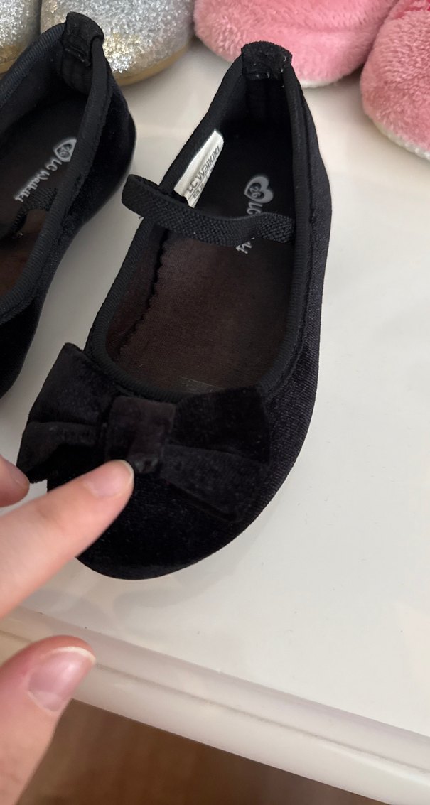 Pembe Simli Kız Çocuk Babet Ayakkabı - Görsel 5