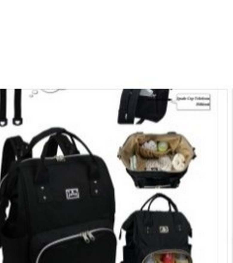 Siyah Bebek Bakım Çantası - Görsel 2