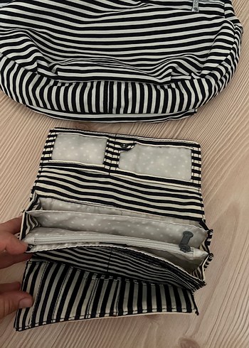  Beden siyah Renk Siyah Beyaz Zebra Desenli Çanta