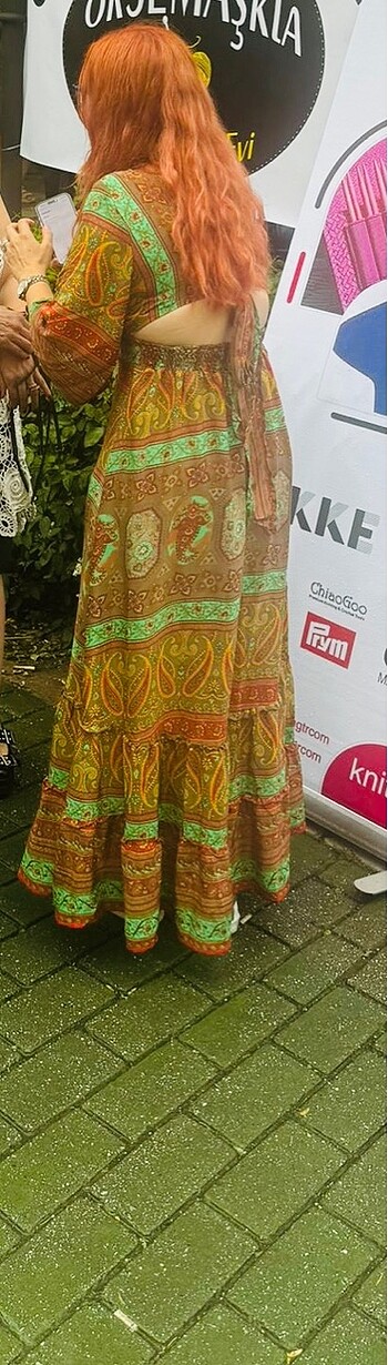 Armine italyan Made in INDIA 0 ipek elbise