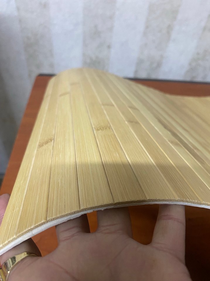 Parlak Bej Ahşap Banyo Paspası - Görsel 2