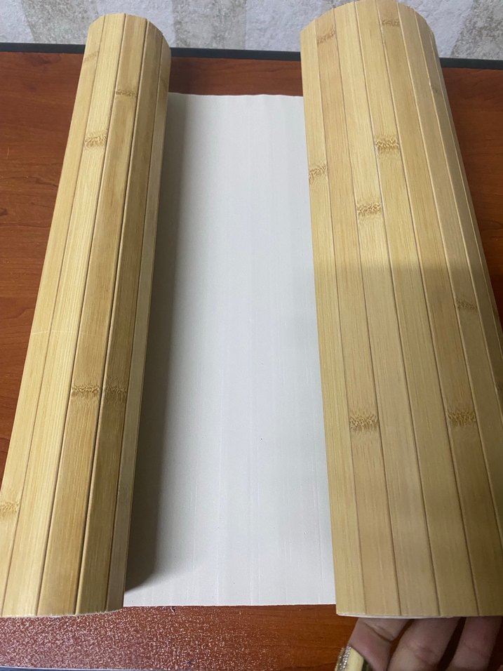 Parlak Bej Ahşap Banyo Paspası - Görsel 4