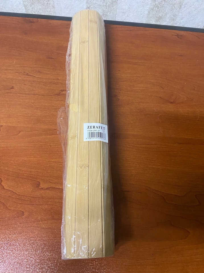 Parlak Bej Ahşap Banyo Paspası - Görsel 3