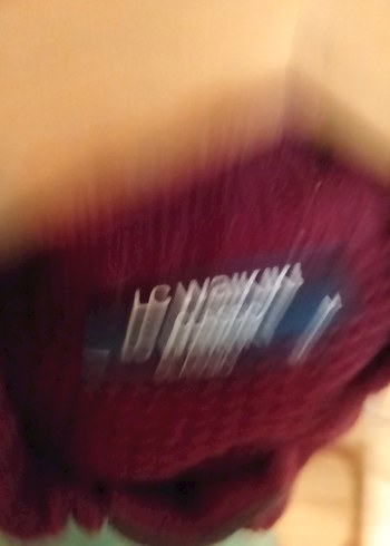 Düğmeli Bordo Yüksek Yaka Erkek Kazak - Görsel 3