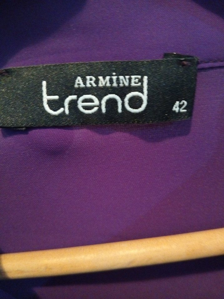 armine Uzun Mor Kadın Tunik - Görsel 3