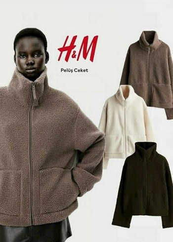H&M H&M siyah peluş ceket