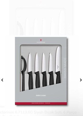 Victorinox Victorinox Siyah 6 Parça Bıçak Seti