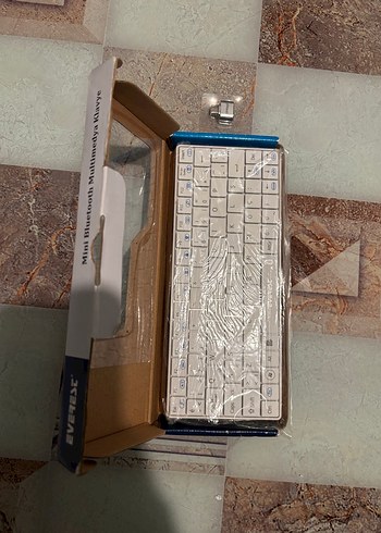 EVEREST Mini Bluetooth Multimedya Klavye Beyaz - Görsel 2
