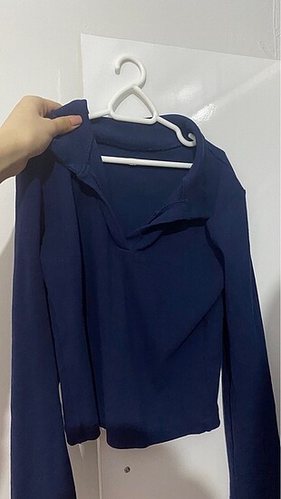 Lacivert Polo yaka kazak