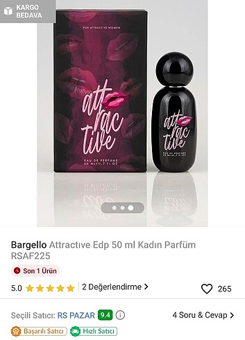 Bargello attractive edp parfüm 