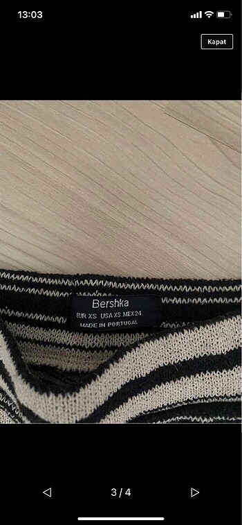 xs Beden Bershka pantolon