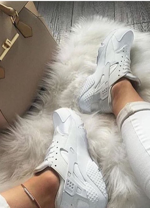 Nike Nike huarache orjinal spor ayakabi beyaz