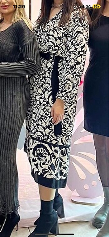 Zara Zara Desenli Elbise