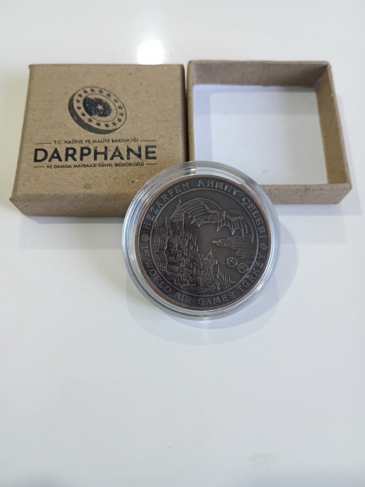 Hezarfen Ahmet Çelebi bronz - Görsel 2