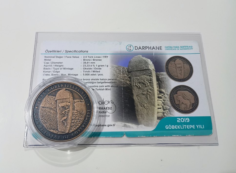 2019 Göbeklitepe Yılı Hatıra Parası bronz - Görsel 2