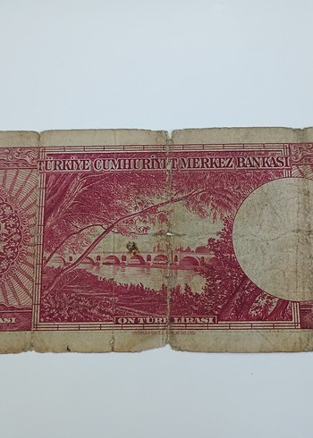 5. emisyon 10 Türk Lirası Eski - Görsel 3