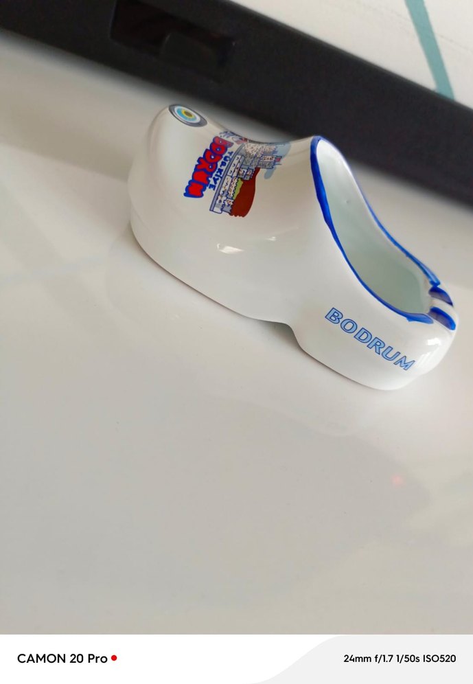 Beyaz Renkli Bodrum Temalı Seramik Biblo - Görsel 3