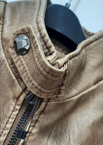 KH Kahverengi Erkek Deri Ceket - Görsel 5