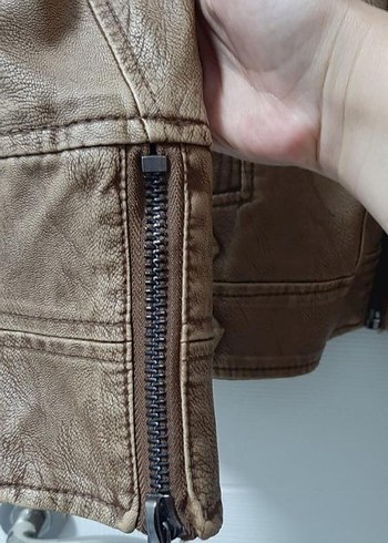 KH Kahverengi Erkek Deri Ceket - Görsel 6