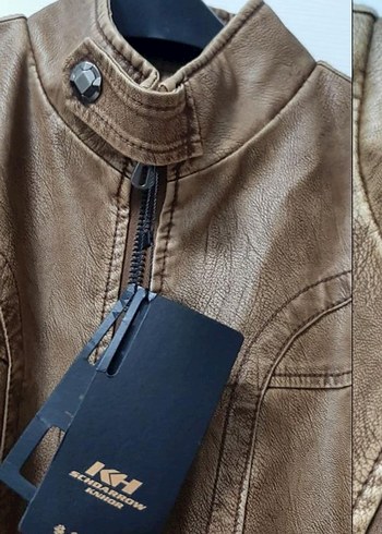 KH Kahverengi Erkek Deri Ceket - Görsel 4