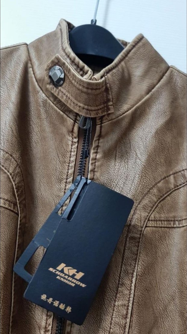 KH Kahverengi Erkek Deri Ceket - Görsel 3