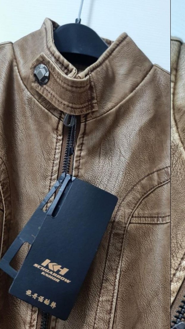 KH Kahverengi Erkek Deri Ceket - Görsel 4